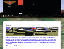 Tablet Screenshot of graftonaeroclub.com